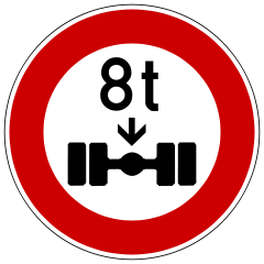 Zeichen 263 - (LKW, parken, Verkehrsberuhigte Zone)