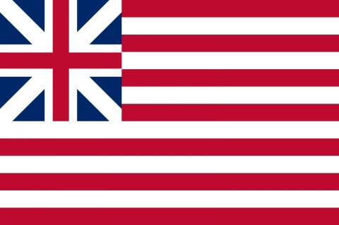 Amerikanische Flagge 18. Jahrhundert - (Englisch, England)