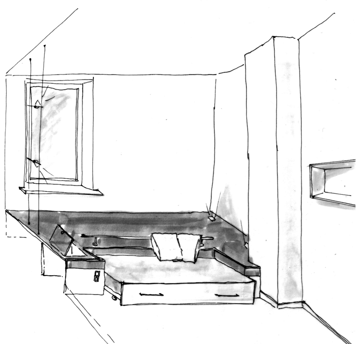 Jugendzimmer. Schmal und gerademal 10 Quadratmeter? (Wohnung, Jugend
