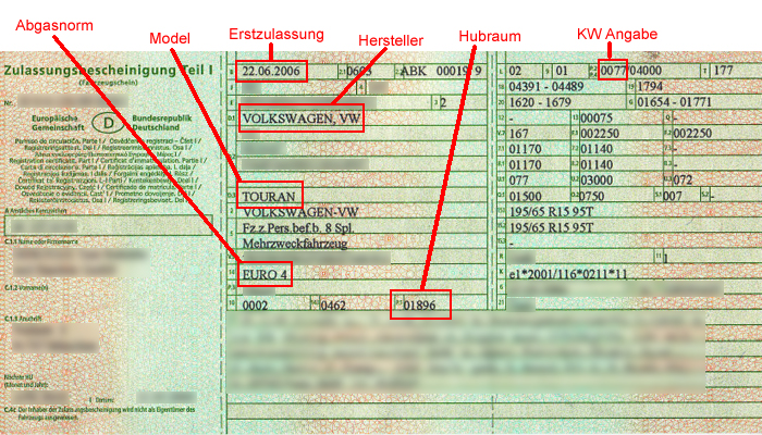 Felgengröße Fahrzeugschein Felgengröße Fahrzeugschein
