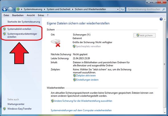 Systemabbild erstellen - (Windows, Festplatte, System)