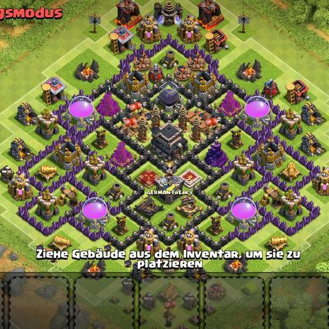 Clash of clans rathaus 9 base Clash of clans rathaus 9 base