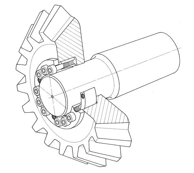 Produktbild von 2er-Pack #25 Kettenritzel 16 Zahn, 8 Mm Bohrung, C45-Stahl, Für ISO 04C Kette