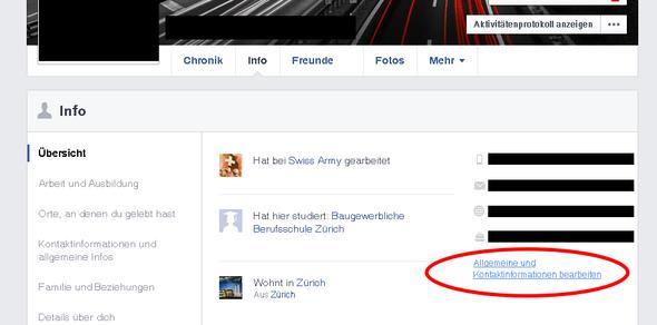 Facebook Einstellungen - (Facebook, Geburtstag)