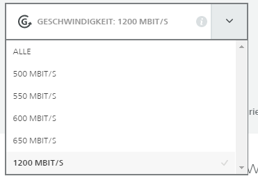 Geschwindigkeiten - (Internet, dLAN, Powerline)
