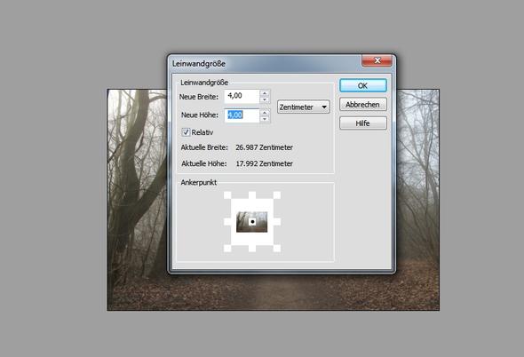 Leinwand Gestalten Weisser Rand Computer Fotografie Photoshop