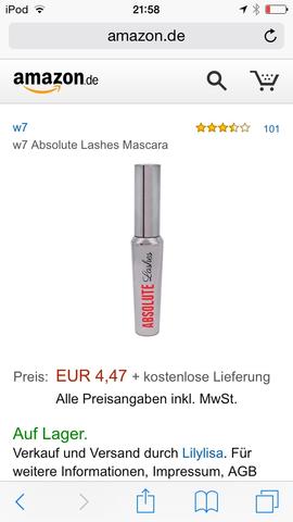 W7 mascara - (Beauty, Make-Up, Schminke)