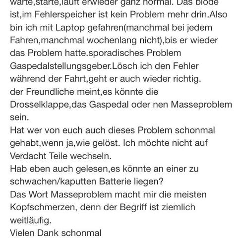 Probleme Mit Audi A3 P8 Tfsi 2 0 Beim Kalten Anfahren Ruckeln Und Epc Geht An Und Nach Zundung Aus Ist Es Wieder Weg