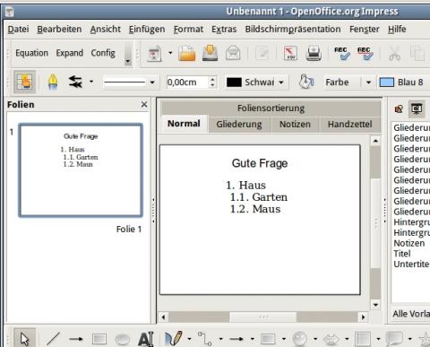 Wie Fuge Ich Bei Powerpoint Eine Liste Mit Mehreren Ebenen Ein Openoffice Word 07 Office 07