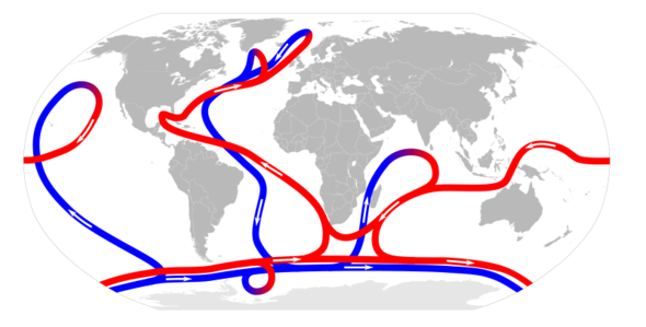 globales Förderband (Golfstrom ist ein Teil davon) - (Europa, Amerika, Klima)