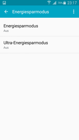 Einstellungen Energiesparmodus - (Handy, Smartphone, App)