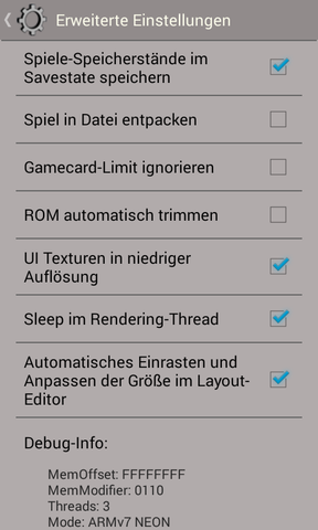 - (Android, Drastic)