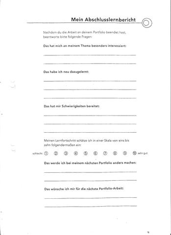 Portfolio Wie Soll Ich Vorgehen Schule Deutsch