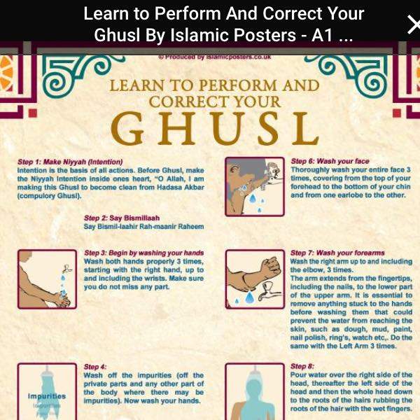 Selam un aleykum, kann mir jmd genau beschreiben wie man gusulabdest