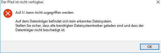 - (Fehler, USB-Stick, EA)
