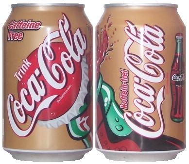 Coca-Cola koffein-frei, 0,33L Dose, 2001 - (Cola, Koffein)