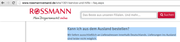 Rossman De Versand Rossmann