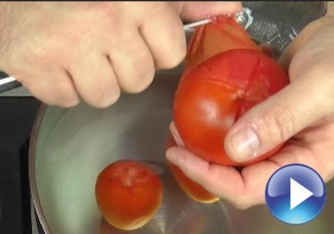 Wie Profiköche Tomaten häuten - (kochen, Kochkurs)