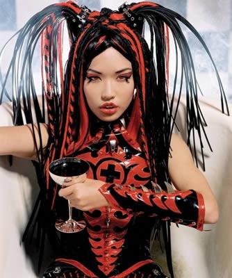 - (Farbe, Frisur, Punk)