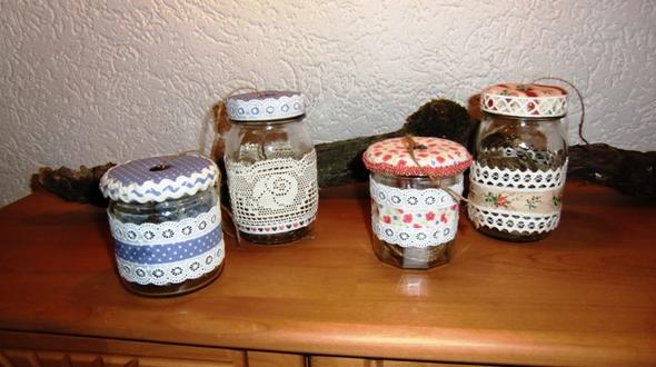 Schnur / Bänder Gläser - (Geschenk, Geburtstag, Weihnachten)