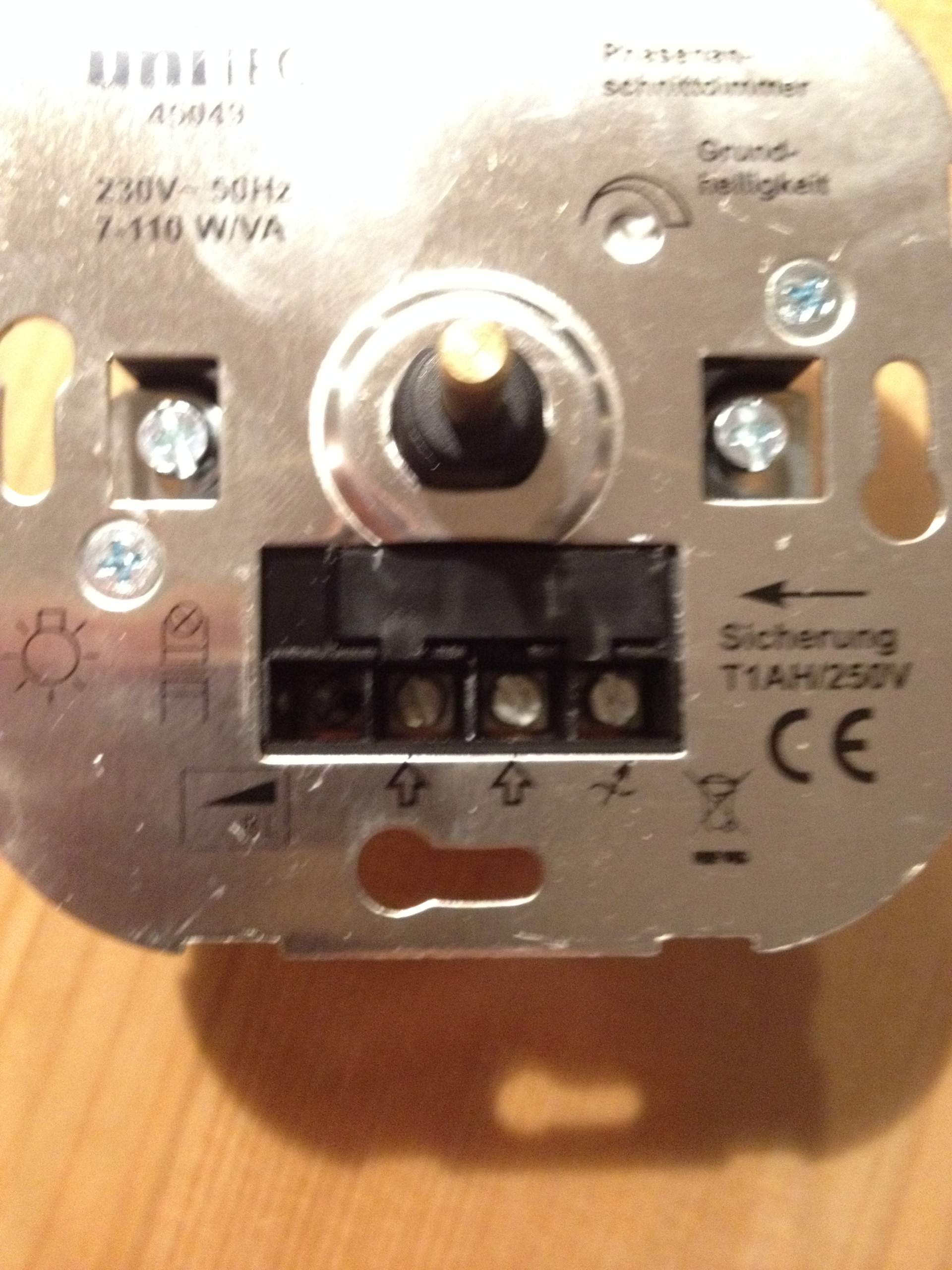 Wie kann ich einen Schalter gegen einen Dimmer tauschen? (Elektronik
