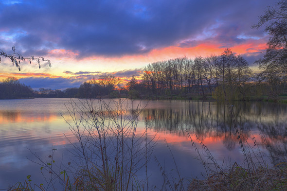Sonnenaufgang über dem Thielenburger See (Dannenberg),(HDR) Kamera: EOS6D - (iPhone, Kamera, Umfrage)