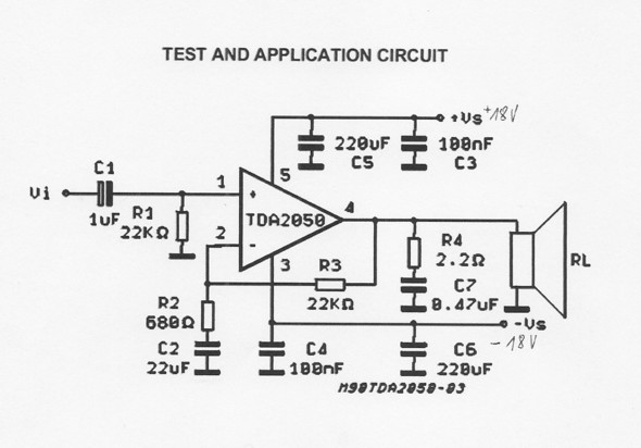 TDA2030 mit TDA2050 ersetzen? (Elektronik, Audio, Verstärker)