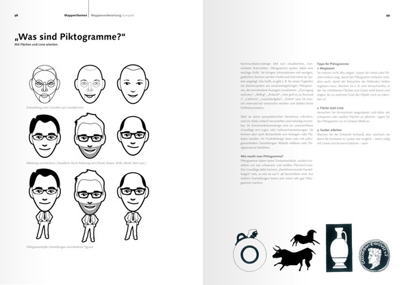Innenseite von Mappenvorbereitung kompakt" (ISBN 978-3-00-045209-3 - (Studium, Design, Mappenvorbereitung)