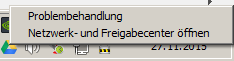 Kontextmenü des Verbindungssybols - (PC, Internet, Windows)