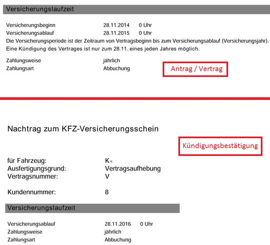 Ist Meine Kundigung Kfz Versicherung Wirksam Kundigungsfrist Kfz Versicherung