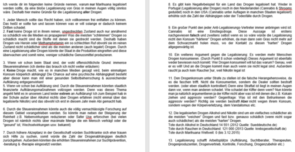 Pro Con Grunde Fur Die Legalisierung Von Marihuana In Deutschland Drogen Legal Debatte