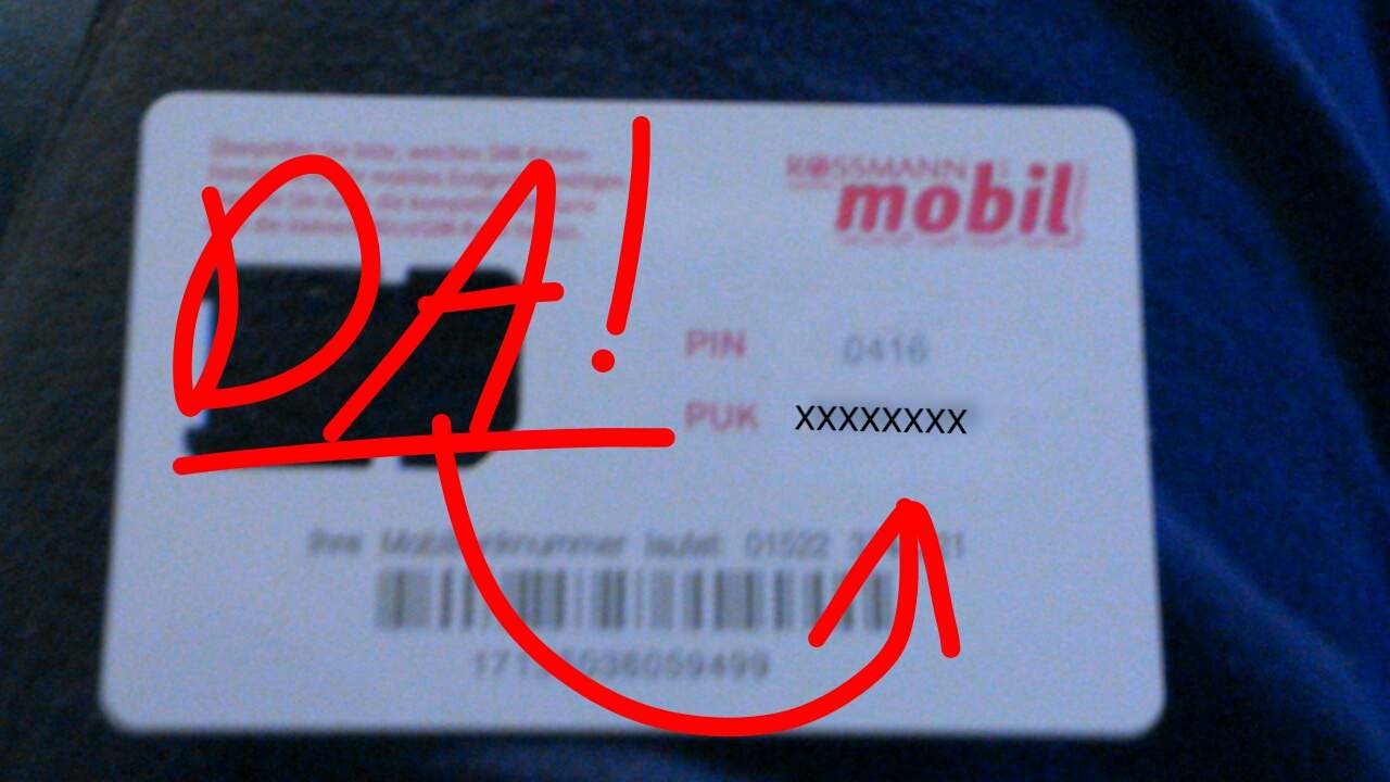 Wo steht die PUK meiner Vodafone Callya SIM? (SIM-Karte) Wo steht die PUK meiner Vodafone Callya SIM? (SIM-Karte)