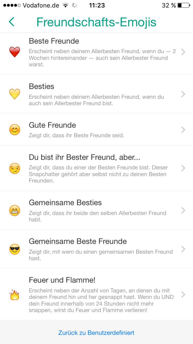 Wie Bekommt Man Das Gelbe Herz Bei Snapchat neue Zeichen bei Snapchat... (Handy, Internet, Smartphone)
