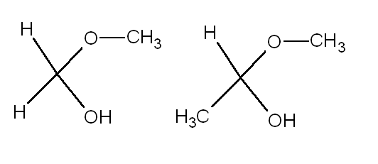 Halbacetale von Formaldehyd und Acetaldehyd mit Methanol - (Chemie, Alkohol, Reaktion)