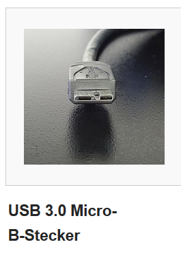 USB 3.0 Micro-B-Stecker - (USB, Speicher, externe Festplatte)