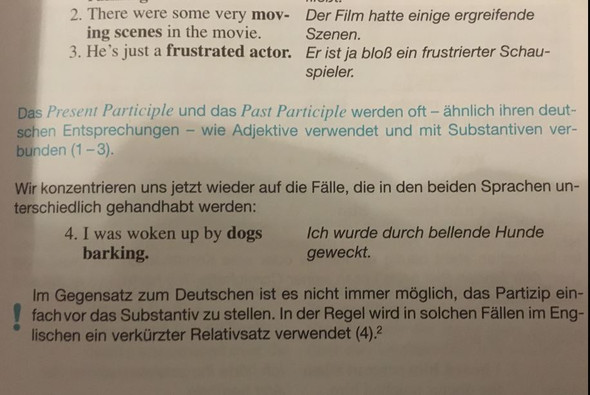 - (Englisch, Grammatik Partizipien)