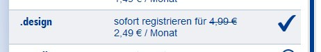 - (Design, Domain, registrieren)