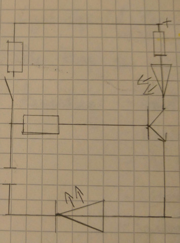 Schaltung - (Transistor, Dunkelsteuerung)