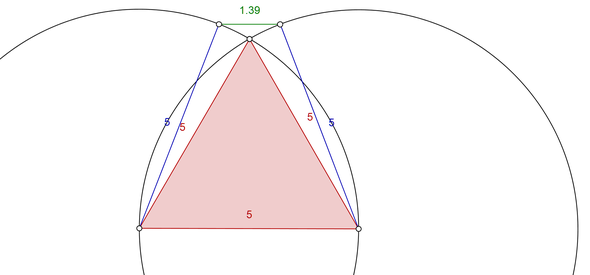 Trapez mit drei gleich langen Seiten - (Mathematik, Trapez)