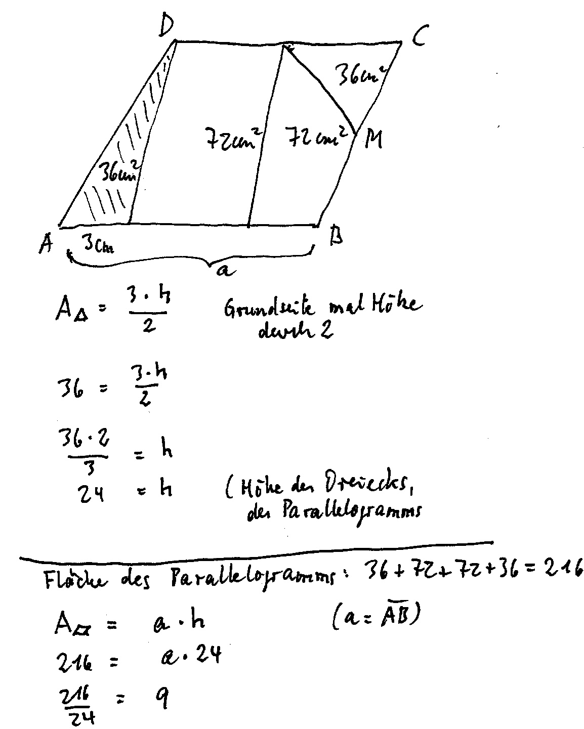 Kann mir jemand bei dieser Geometrie Aufgabe helfen? (Schule, Mathe