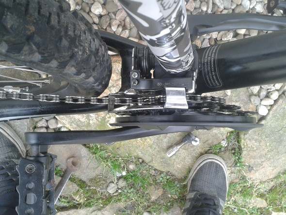 Kette Schleift Am Umwerfer Fahrrad Mountainbike Mtb