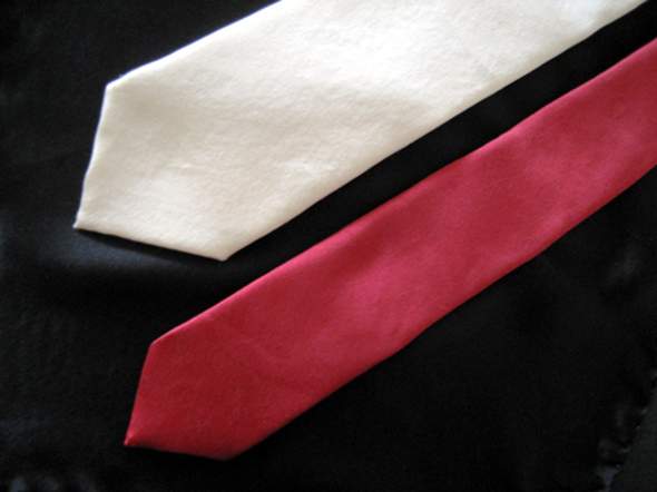 Breite und schmale Krawatte aus fair gehandelter Bio-Seide - (Krawatte)