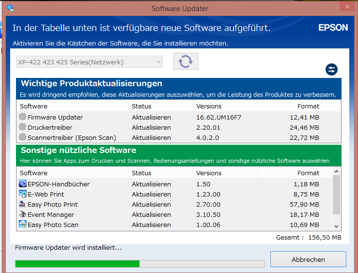 Software Updater dauert ewig zu laden? (Update, Drucker, Epson)