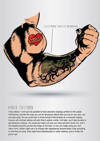 Video tattoos - (Erfindung, Geschäftsidee)