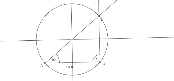 Dreieck mit Umkreis - (Mathematik, Geometrie)