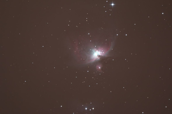 Orionnebel unbearbeitete Aufnahme - (Astronomie, Spiegelreflexkamera, Teleskop)