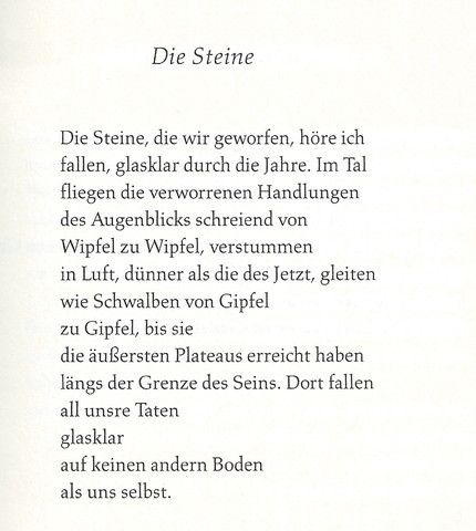 Die Steine - (Literatur, Gedicht, Symbol)