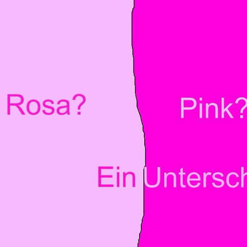 Pink Versus Rosa Unterschied Pink Und Weiß _ Wo ist der Unterschied zwischen dem weißen ...