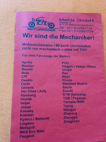 Für dein Gutachten bekommst alles hier - (Roller, Motor, Drossel)