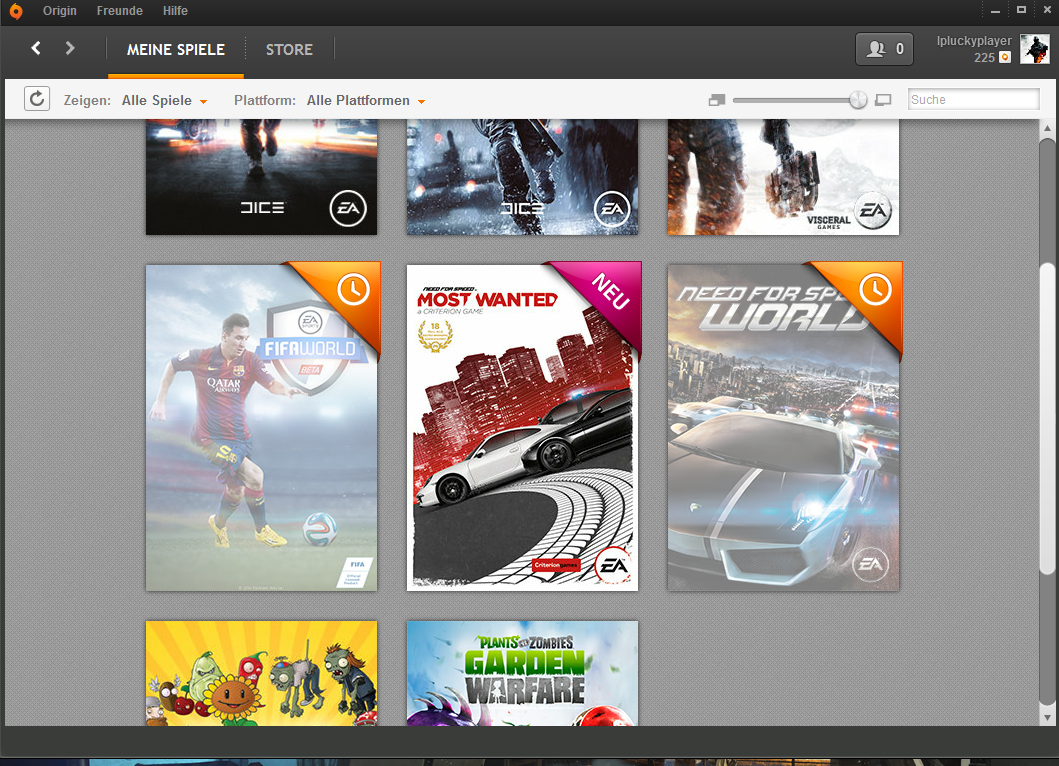 Probleme mit Origin: Spiele verschwinden aus der Bibliothek! (verschwunden)